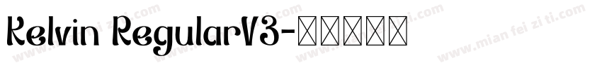 Kelvin RegularV3字体转换